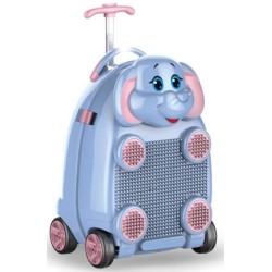 Klocki plus walizka podróżna dla dzieci Słoń 3D 1091710