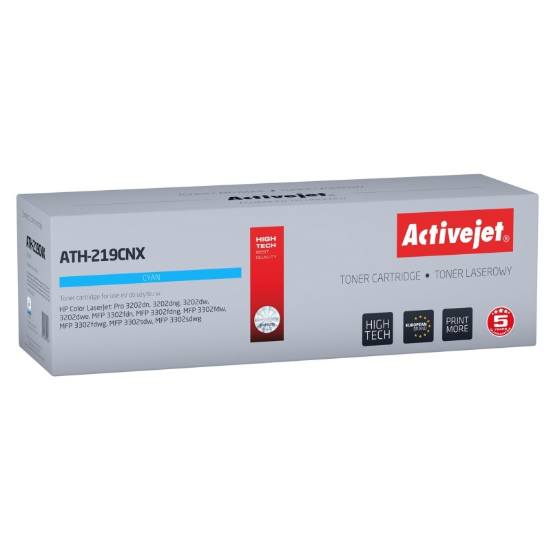 Activejet ATH-219CNX Toner (zamiennik HP 219X W2191X Supreme 2500 stron niebieski) z chipem Activejet ATH-219CNX Toner (zamiennik HP 219X W2191X Supreme 2500 stron niebieski) z chipem