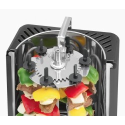Grill elektryczny do kebabu Clatronic DVG 3686 (pionowy 1400W kolor czarny)