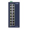 PLANET ISW-1600T łącza sieciowe Nie zarządzany Fast Ethernet (10/100) Niebieski