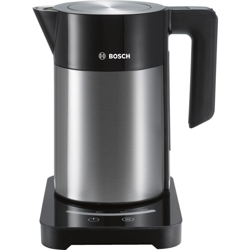 Bosch TWK7203 czajnik elektryczny 1,7 l 1850 W Czarny, Stal nierdzewna
