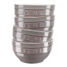 Staub Ceramique Zestaw misek 0,4 l Okrągły Ceramika Szary 4 szt.