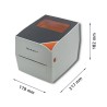 Qoltec 50245 drukarka etykiet Linia termalna 203 x 203 DPI 127 mm/s Przewodowa