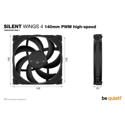 WENTYLATOR BE QUIET! SILENT WINGS 4 140mm PWM HS