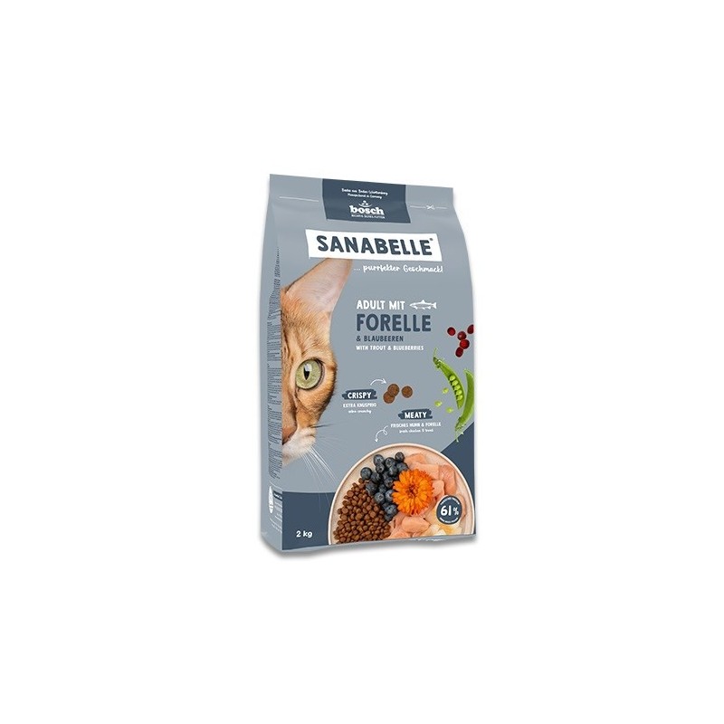 BOSCH Sanabelle Adult pstrąg sucha karma dla kotów 8kg BOSCH Sanabelle Adult pstrąg sucha karma dla kotów 8kg