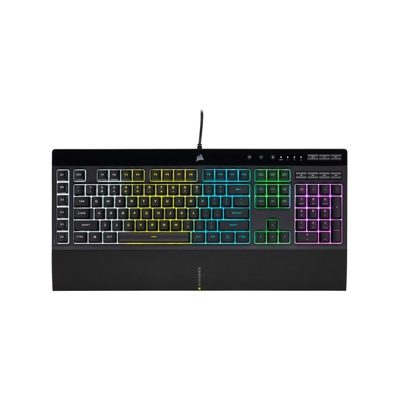 Korsarz | Gumowa kopuła | K55 RGB PRO | Klawiatura do gier | Klawiatura do gier | Światło LED RGB | Stany Zjednoczone |