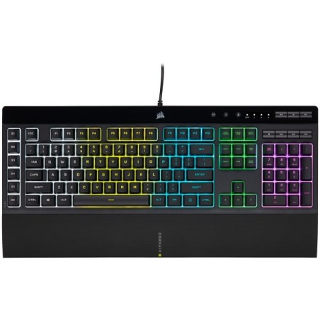 Korsarz | Gumowa kopuła | K55 RGB PRO | Klawiatura do gier | Klawiatura do gier | Światło LED RGB | Stany Zjednoczone |