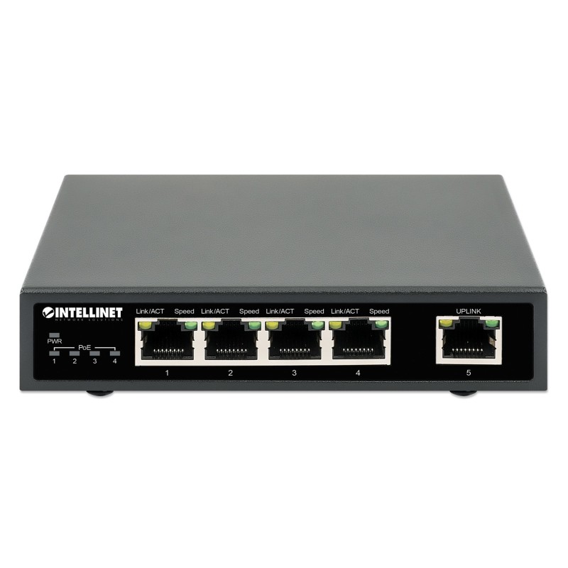 Switch Gigabit 4x RJ45 PoE+, 1x RJ45 Gigabit Uplink Switch Gigabit 4x RJ45 PoE+, 1x RJ45 Gigabit Uplink