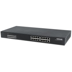 Switch Gigabit 16x 1000Mbps RJ45 PoE/PoE+ 220W Rack 19