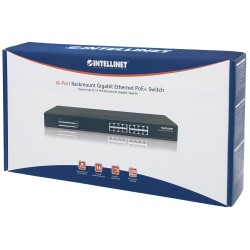 Switch Gigabit 16x 1000Mbps RJ45 PoE/PoE+ 220W Rack 19