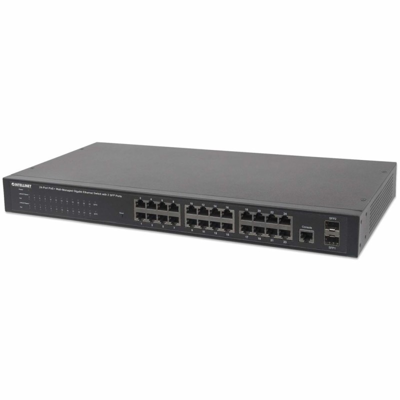 Intellinet 560559 łącza sieciowe Zarządzany Gigabit Ethernet (10/100/1000) Obsługa PoE Czarny Intellinet 560559 łącza sieciowe Zarządzany Gigabit Ethernet (10/100/1000) Obsługa PoE Czarny
