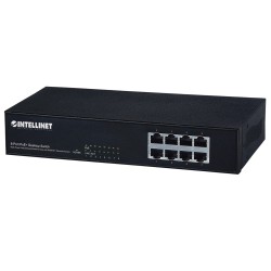 Intellinet 560764 łącza sieciowe Fast Ethernet (10/100) Obsługa PoE Czarny