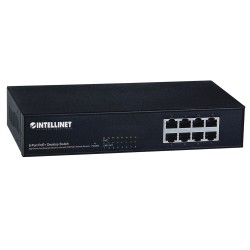 Intellinet 560764 łącza sieciowe Fast Ethernet (10/100) Obsługa PoE Czarny