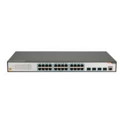 FiberHome S4820-28T-X-AC łącza sieciowe Zarządzany L2/L3 Gigabit Ethernet (10/100/1000) 1U Czarny, Szary