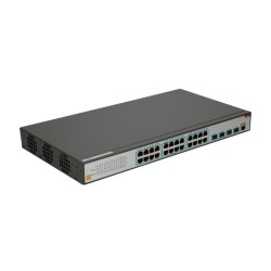 FiberHome S4820-28T-X-AC łącza sieciowe Zarządzany L2/L3 Gigabit Ethernet (10/100/1000) 1U Czarny, Szary