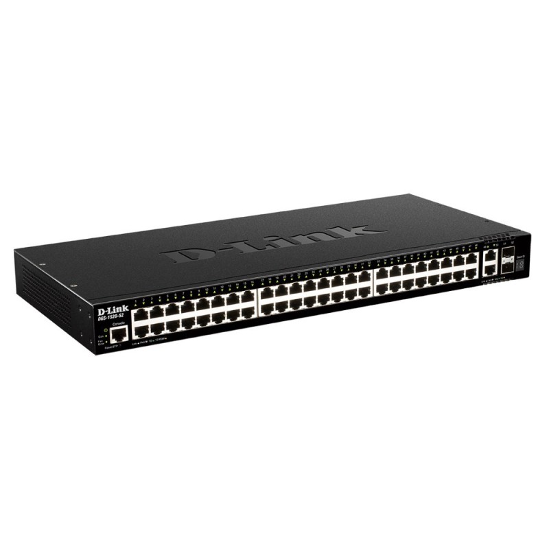 D-Link DGS-1520-52/E "48 ports GE + 2 10GE ports + 2 D-Link DGS-1520-52/E "48 ports GE + 2 10GE ports + 2