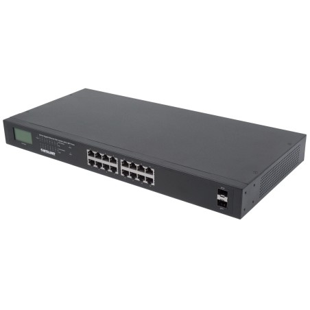 Intellinet 561259 łącza sieciowe Nie zarządzany Gigabit Ethernet (10/100/1000) Obsługa PoE Czarny
