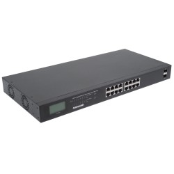 Intellinet 561259 łącza sieciowe Nie zarządzany Gigabit Ethernet (10/100/1000) Obsługa PoE Czarny