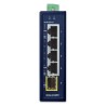 PLANET IGS-510TF łącza sieciowe Nie zarządzany Gigabit Ethernet (10/100/1000) Niebieski
