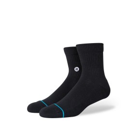 Stance Icon Quarter 3 Pack Krótkie codzienne skarpety Czarny 3 par(y)