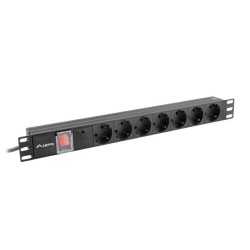 LANBERG LISTWA ZASILAJĄCA RACK PDU (1U,10A,7X SHUKO,2M)