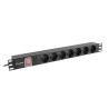 LANBERG LISTWA ZASILAJĄCA RACK PDU (1U,10A,7X SHUKO,2M)