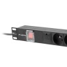 LANBERG LISTWA ZASILAJĄCA RACK PDU 19" (1U, 16A, 6X 230V PL, 2m)