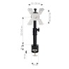 Techly ICA-LCD 500BK uchwyt / stojak do monitorów 76,2 cm (30") Biurko Czarny
