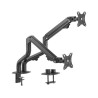 Gembird MA-DA2-02 Biurkowe ramię na dwa monitory (regulowane), od 17" do 32", obciążenie do 8kg