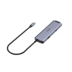 UNITEK H1112F huby i koncentratory USB 3.2 Gen 1 (3.1 Gen 1) Type-C 5000 Mbit/s Szary