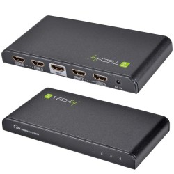Techly IDATA HDMI-4K4 rozgałęziacz telewizyjny 4x HDMI