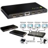 Techly IDATA HDMI-4K4 rozgałęziacz telewizyjny 4x HDMI