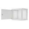 Szafa instalacyjna Rack wisząca 19" 9U 600x450 szara drzwi metalowe LANBERG (Flat Pack)