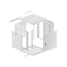 SZAFA INSTALACYJNA RACK WISZĄCA 19" 12U 600X600 SZARA DRZWI METALOWE (FLAT PACK)