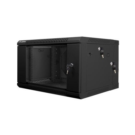 Lanberg WF02-6606-10B stojak 6U Szafa wisząca Czarny