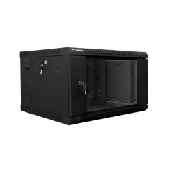 Lanberg WF02-6606-10B stojak 6U Szafa wisząca Czarny