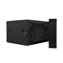 Lanberg WF02-6606-10B stojak 6U Szafa wisząca Czarny