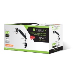 Techly ICA-LCD 111-BK uchwyt / stojak do monitorów 68,6 cm (27") Biurko Czarny
