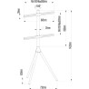 Techly ICA-TR50 uchwyt do telewizorów 165,1 cm (65") Orzech włoski