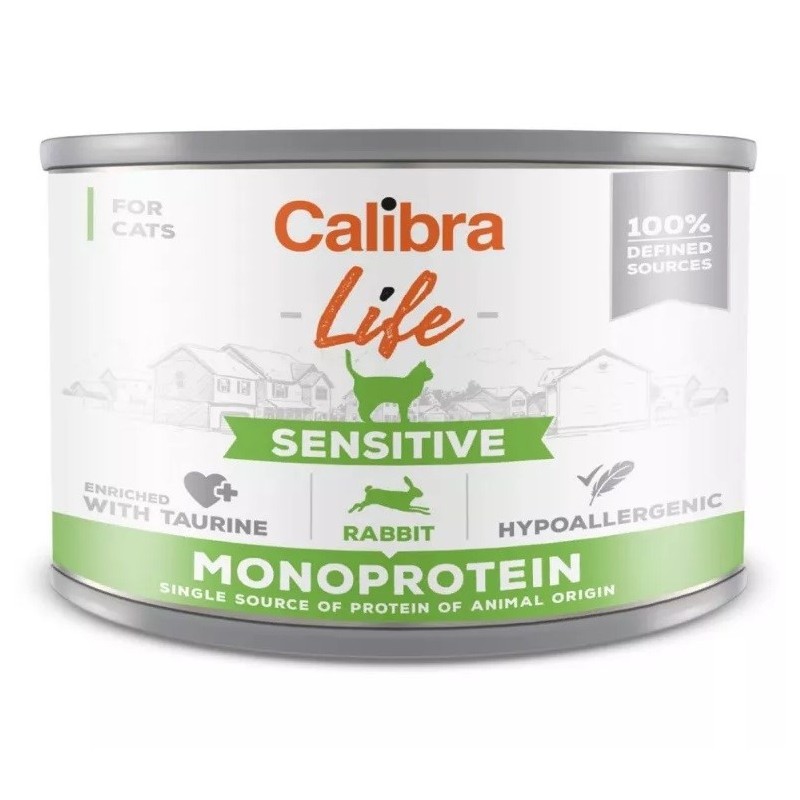 Calibra Cat Life Sensitive Rabbit - mokra karma dla kota - 200 g Calibra Cat Life Sensitive Rabbit - mokra karma dla kota - 200 g