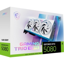 Karta graficzna MSI GeForce RTX 5080 16GB GAMING TRIO OC WHITE GDDR7