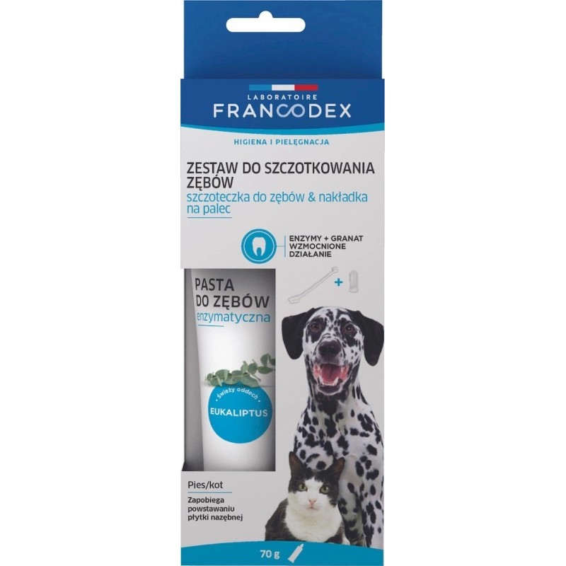 FRANCODEX Zestaw szczoteczka i pasta enzymatyczna do czyszczenia zębów FRANCODEX Zestaw szczoteczka i pasta enzymatyczna do czyszczenia zębów