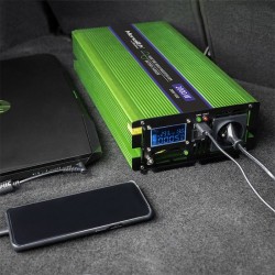Qoltec Monolith adapter zasilający/ inwentor Automatyczna 2000 W Zielony