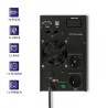 Qoltec 53042 zasilacz UPS Podwójnej konwersji (online) 1 kVA 800 W 2 x gniazdo sieciowe