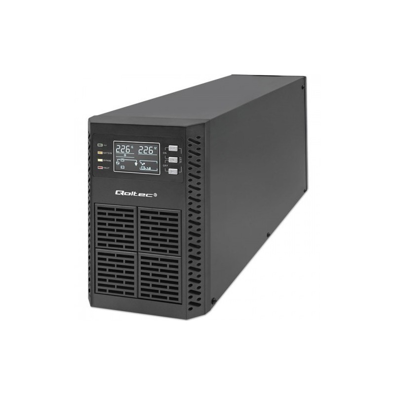 Qoltec 52281 zasilacz UPS Podwójnej konwersji (online) 2 kVA 2000 W 3 x gniazdo sieciowe Qoltec 52281 zasilacz UPS Podwójnej konwersji (online) 2 kVA 2000 W 3 x gniazdo sieciowe
