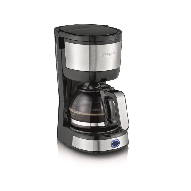 SEVERIN EKSPRES PRZELEWOWY DO KAWY INOX, POJ. DZBANKA 0,4 L, POJ. ZBIORNIKA 0,6 L, FILTR 1X2, PŁYTA GRZEWCZA, MOC 750W KA4808