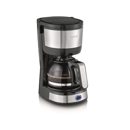 SEVERIN EKSPRES PRZELEWOWY DO KAWY INOX, POJ. DZBANKA 0,4 L, POJ. ZBIORNIKA 0,6 L, FILTR 1X2, PŁYTA GRZEWCZA, MOC 750W KA4808