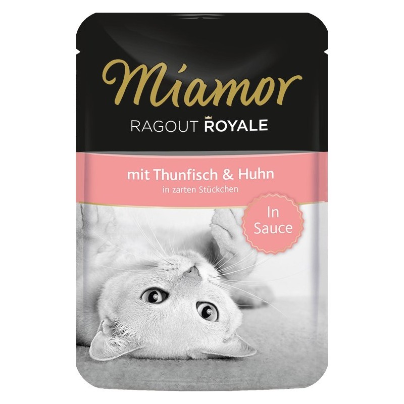 MIAMOR Ragout Royale smak: tuńczyk z kurczakiem w sosie - saszetka 100g