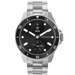 Zegarek Withings Scanwatch Nova - EKG, puls, SPO2, temperatura, aktywność, sen (42mm, czarny)
