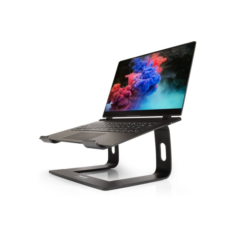 Port Designs 901103 stojak na laptop Podstawka na notebooka Aluminium, Czarny 39,6 cm (15.6")